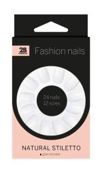 2B Nails natural stiletto