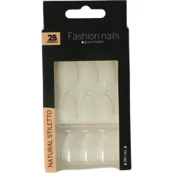 2B Nails natural stiletto