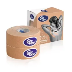 Cure Tape Kinesiotape 2.5cm x 5mtr beige