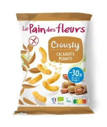 Pain Des Fleurs Chips gepoft pinda -30% zout glutenvrij vegan bio
