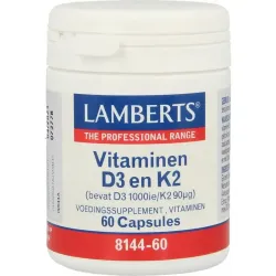 Lamberts Vitamine D3 1000IE en K2 90mcg