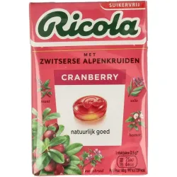 Ricola Cranberry suikervrij doosje