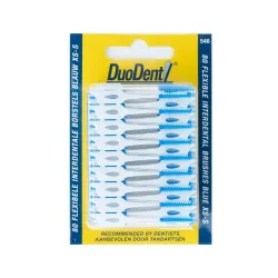 Duodent Flexibele interdentale borstels xs-s blauw