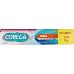 Corega Ultra kleefcreme voor de gebitsprothese