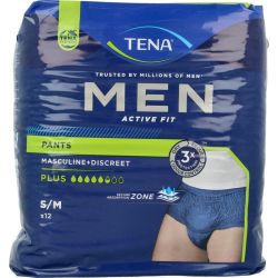 Tena Men active fit pants plus small/medium