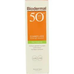 Biodermal Zon fluid matterende zonnefluide SPF50 