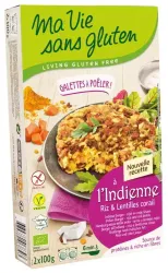 Ma Vie Sans Indiase rijstburgers 2 x 100g vegan glutenvrij bio