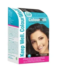 Colourwell 100% Natuurlijke haarkleuring mild zwart