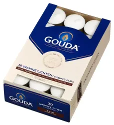 Gouda Waxinelicht 8 uur wit