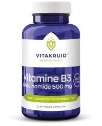 Vitakruid Vitamine B3 Niacinamide 500 mg Flush Free