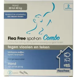 Flea Free Ectoline duo hond 20-40kg pipet