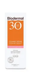 Biodermal Zonnecreme gezicht gevoelige huid SPF30