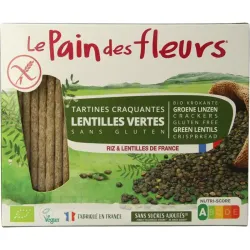 Pain Des Fleurs Crackers groene linzen bio