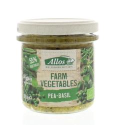 Allos Farm vegetables doperwten & basilicum bio