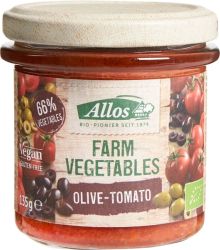 Allos Farm vegetables tomaat & olijf bio