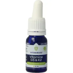 Vitakruid Vitamine D3 & K2 (MenaQ7) met druppelpipet