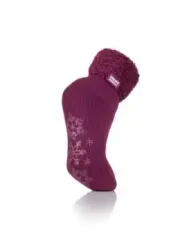 Heat Holders Ladies lounge socks maat 4-8 (37-42) plum