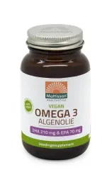 Mattisson Vegan omega-3 algenolie DHA 210mg EPA 70mg