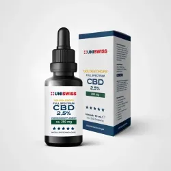 Uniswiss CBD full spectrum 2,5% golden drops