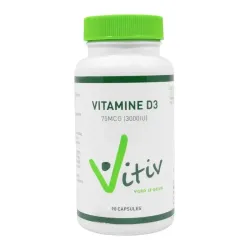 Vitiv Vitamine D3 3000IU/75mcg