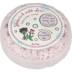Bomb Cosmetics shower sponge with love