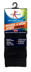 Lucovitaal Bamboe wandel werk sportsokken maat 35-38