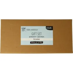 Yours Naturally Giftset 2 geurkaars&1x geurstokjes fris katoen