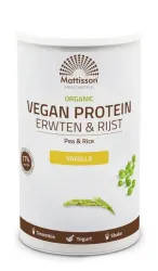 Mattisson Vegan protein erwten & rijst vanille bio