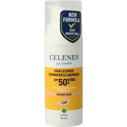 Celenes Herbal dry touch tinted light fluid SPF50 