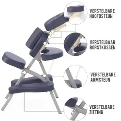 ZenGrowth Massagestoel Valo navy blauw
