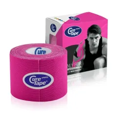 Curetape Sports Roze 5cm x 5m - 1 stuk