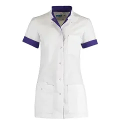 De Berkel Dames jasje JILL Wit-paars Maat XL