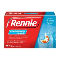 Rennie kauwtabletten Pepermunt 48 stuks