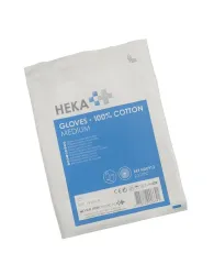 Heka gloves katoen M niet-steriel 1 paar