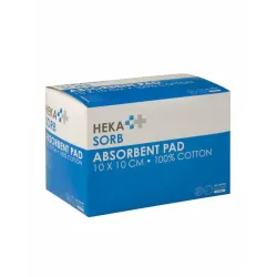 Heka sorb absorberend verband 10 x 10 cm steriel - 50 stuks