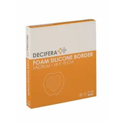 Decifera Foam Silicone Border Sacrum 18 x 18 cm - 5 stuks