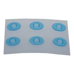 Geldots blauw 6 stuks
