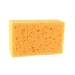 Synthetische waterspons geel 15 x 9,5 cm