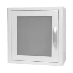 Universele AED wandkast met alarm (wit)