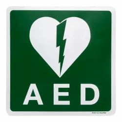 Sticker AED - 15x15cm - Vinyl