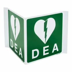 Haaks bordje DEA - 15x15cm - Polyprop