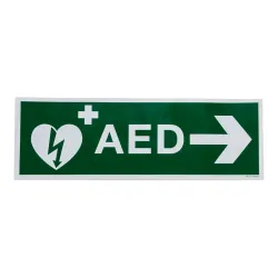 Sticker AED Pijl Rechts - 30x10cm - Vinyl