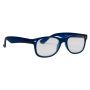 Melleson Eyewear Leesbril wayfarer mat blauw +1.50