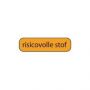 Blockland Strooketiket risicovolle stof 44 x 11mm