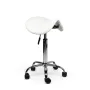 Tabouret Zadelkruk Wit Wit 