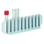 Houder voor centrifugebuizen 9 gaten / Ø 18 mm | 215 x 55 x 65 mm