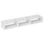 Rek voor kuvetten 24 gaten voor kuvetten | 250 x 54 x 37 mm | wit