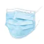 Mond- en neusbeschermingsmaskers 3-laags drielaags / blauw-wit
