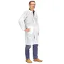 Mediware Wegwerp bezoekersjas met kraag wit | 120 cm