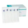Discofix C Driewegkraan blauw - B.Braun mit rotatieadapter